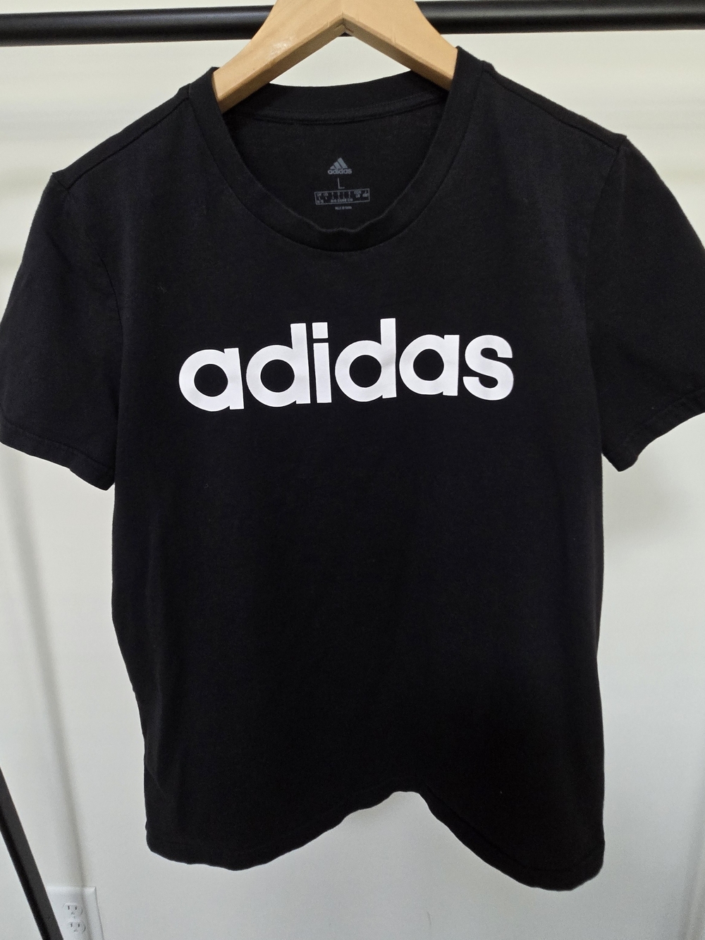 Adidas Black Logo T-Shirt